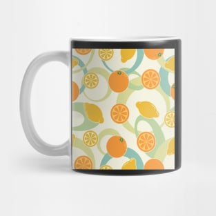 Patterned Oranges and Lemons Mug